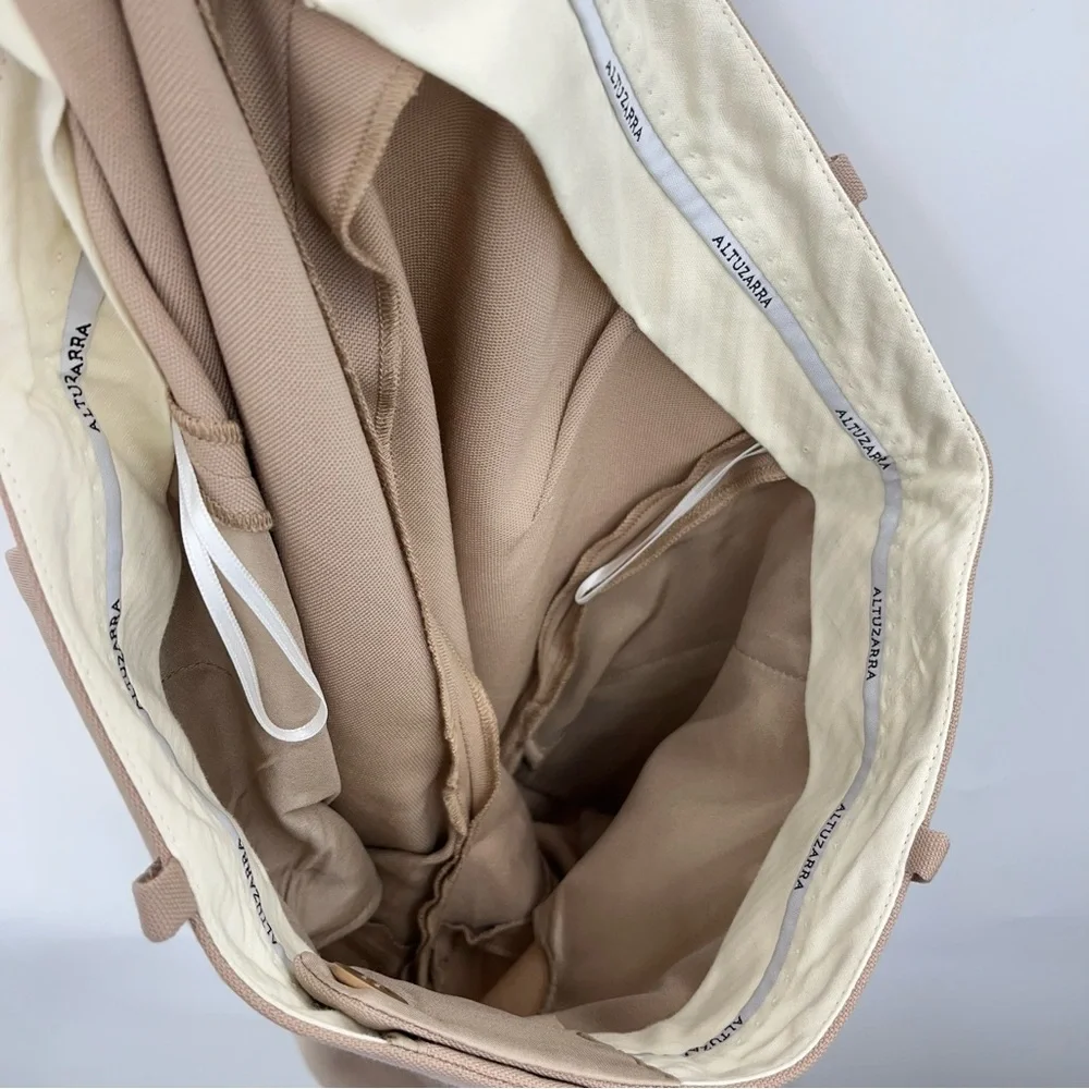 NWOT ALTUZARRA 34 US2 wool Buddy Skinny Trousers tan brown neutral